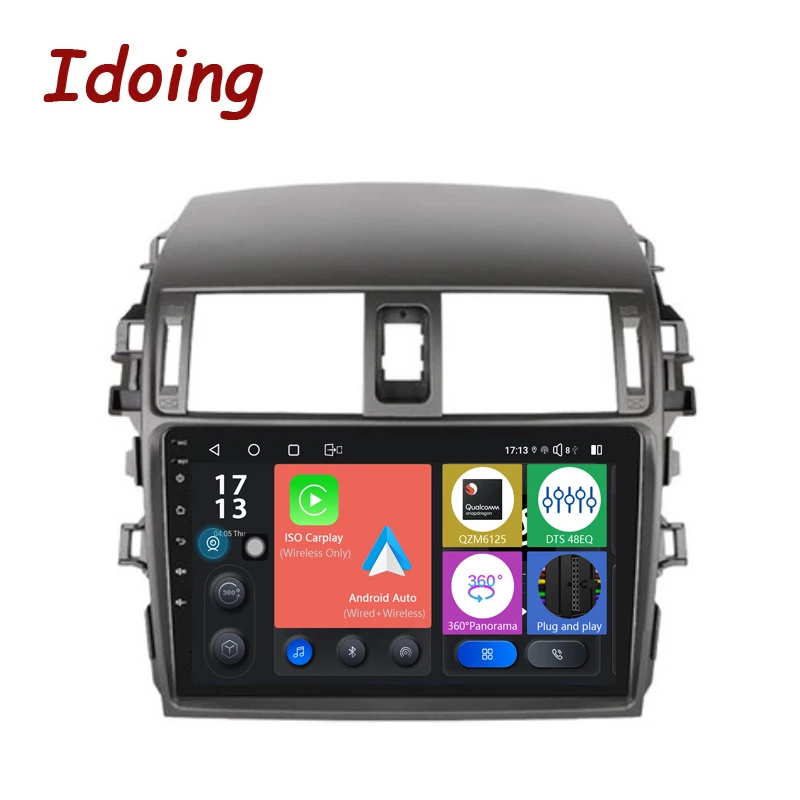 

Idoing Android головное устройство 9 "для Toyota Corolla 10 E140 E150 2006-2013 Автомобильный мультимедийный видеоплеер навигация GPS No 2din
