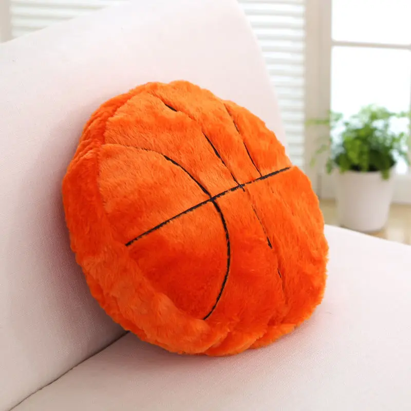 Football Basketball Rugby Throw Pillow - 45cm Sports Gift for Men/Women, Soft Plush Cushion for Sofa Bedroom Car