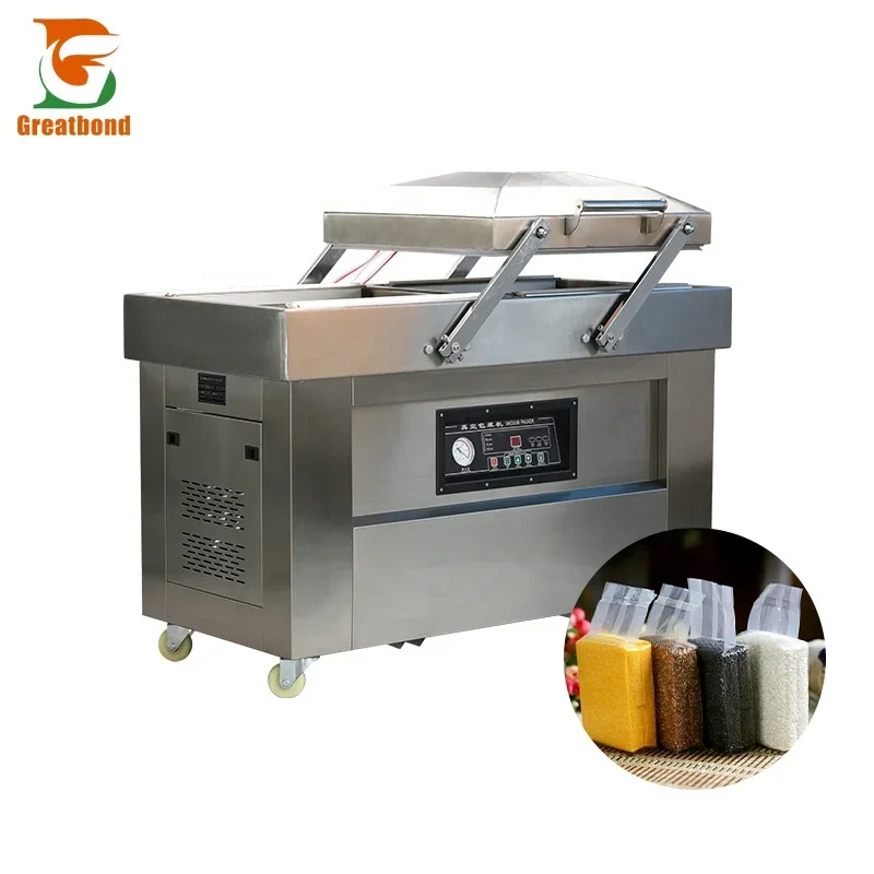 

DZ400/500/600 Manufacturers Cheap Price Automatic Commercial Food Vertical Sealing Sealer Double Chamber Vacuum Packing Machine