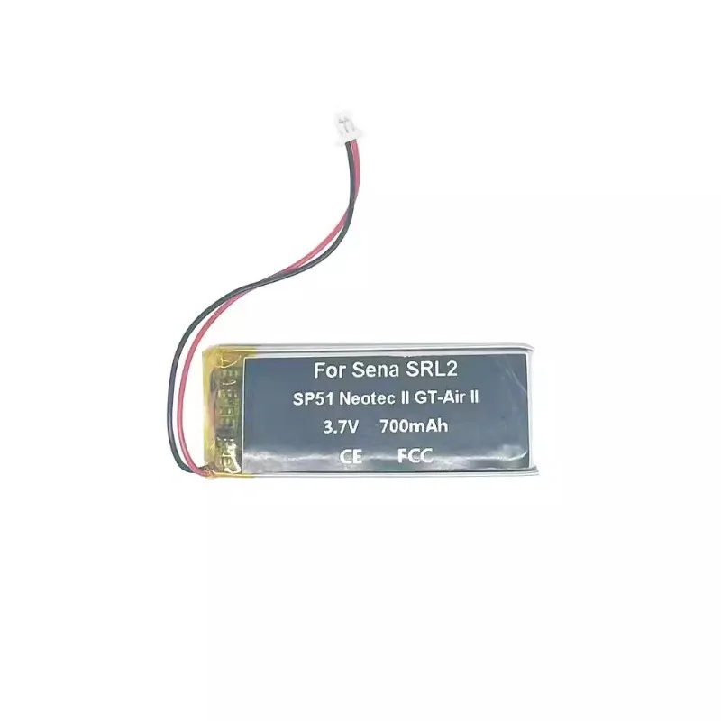 High Quality New 3.7V 1000mAh Rechargeable Battery For Sena SRL2 2/3Wire-Plug Bluetooth Headset Helmet Replacement Battery