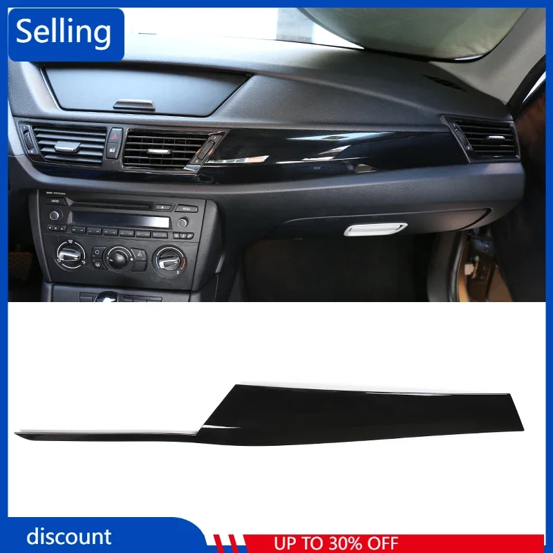 

Car Inner Center Contral Protection Panel Cover Trim For BMW X1 E84 2011-2015 Center Decoration Frame Glossy Black Accessories