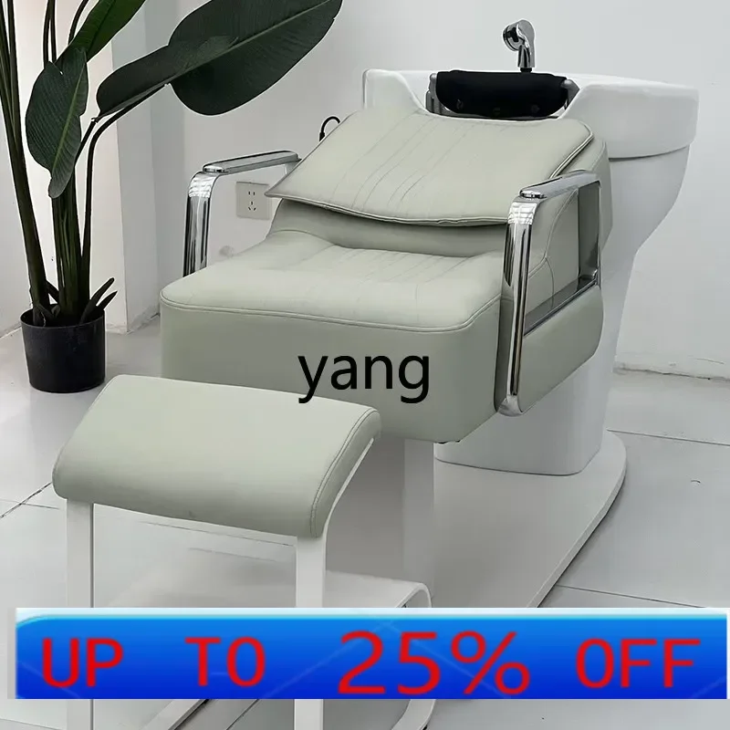

LH high-grade semi-lying shampoo bed ceramic basin hair flushing bed hair salon hair salon special