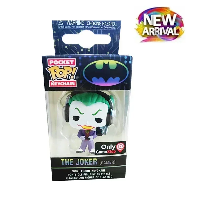 جديد Funko POP جيب سلاسل المفاتيح جوكر Pennywise الصراخ شبح الوجه تشاكي المفاتيح اكسسوارات أرقام لعبة مجسمة الهدايا جمع
