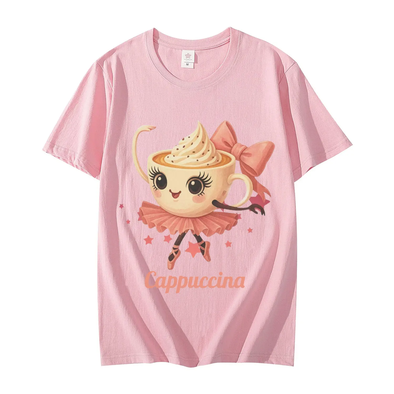 Ballerina Cappuccina T-Shirt Funny Italian Brainrot Meme T Shirt Men Women Clothing Fashion Y2k Aesthetic Short Sleeve T-Shirts