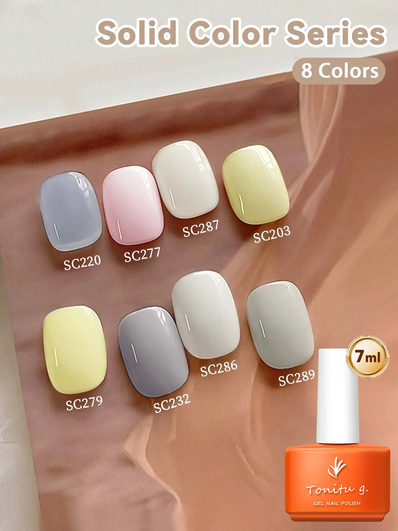 Semi-permanent Gel Nail Polish Macarons Colors Soak Off UV LED Nails All Seasons Manicure Salon DIY at Home Nails Art Design