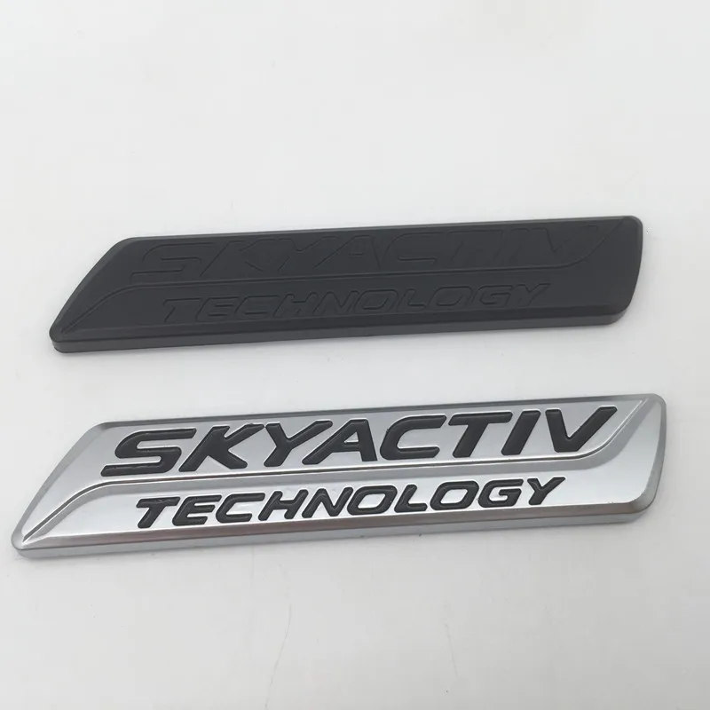 1pcs 3D SKYACTIV TECHNOLOGY car Fender side Emblem Rear tail trunk Decals badge sticker Decal styling auto Accessories