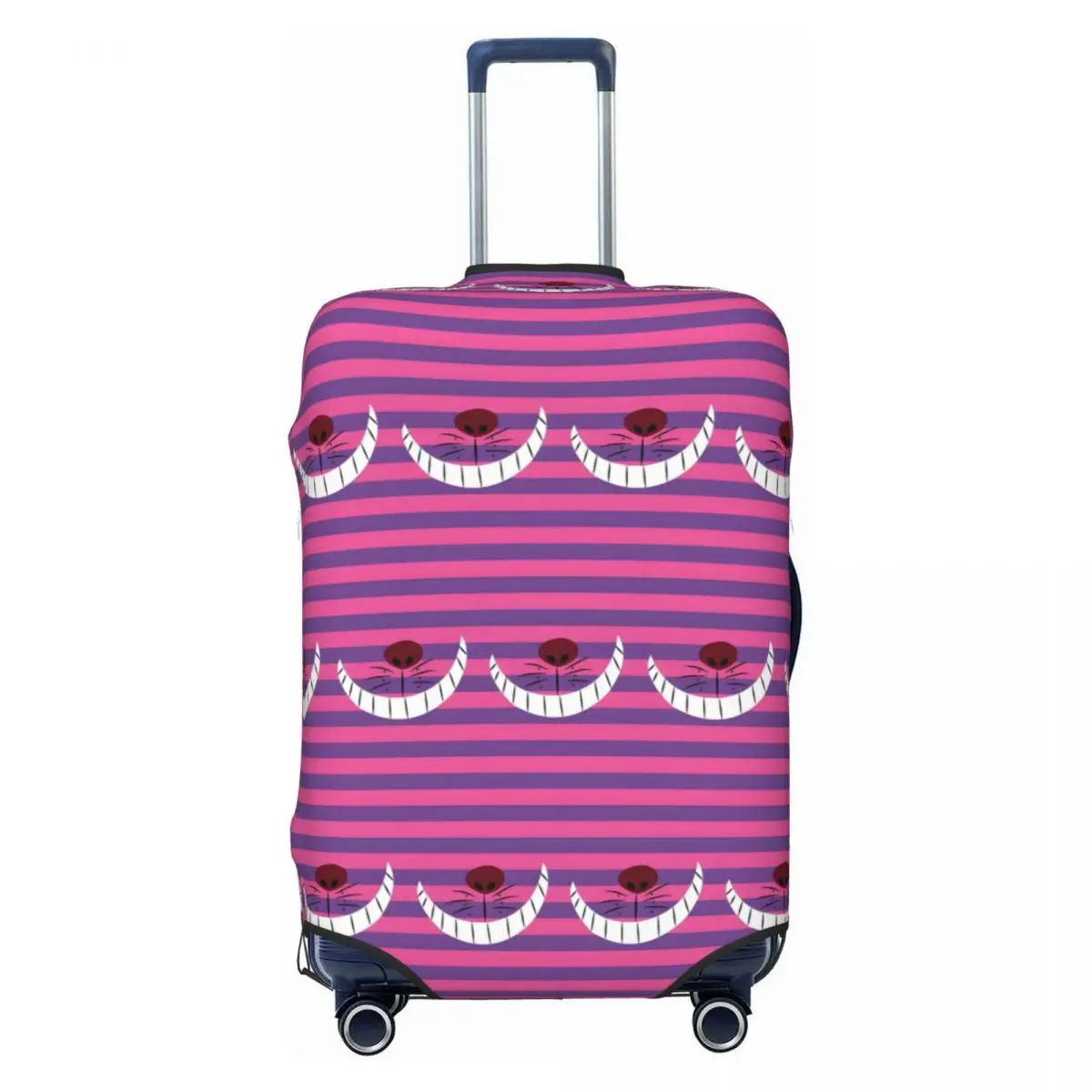 

Custom Cheshire Cat Cartoon Luggage Cover Elastic Striped Travel Suitcase Protective Covers Suit For 18-32 inch