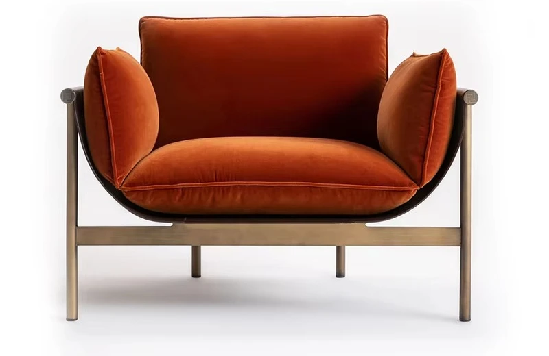 Silla de ocio de tela italiana de lujo, sillón individual VIP Totu con diseño Modular, muebles para el hogar, sala de estar, comedor y dormitorio