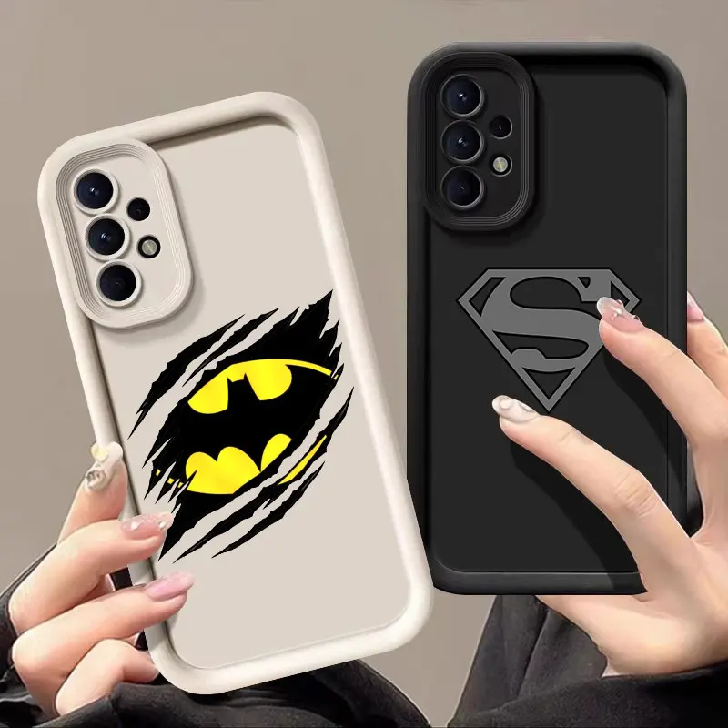 Superman Bat Man Symbol Case For Samsung Galaxy A55 A35 5G Cases A13 A54 A53 A52 A34 A33 A32 A14 A23 A24 A12 A51 A71 Phone Cover