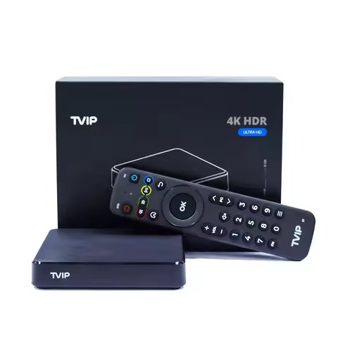 Linux&amp;Android TV Box TVIP605 SE 4K 2.4G/5G dual WiFi Quad Core Smart Tvip Box Tvip605 Dual System v.605 H2.65 IP TV Box