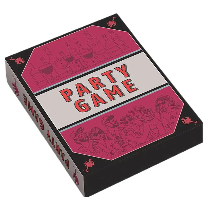 

Party Game English 50x Tabletop Party Cards For Multiple Players Board Game With Challenges & Hilarious Questions For Camping