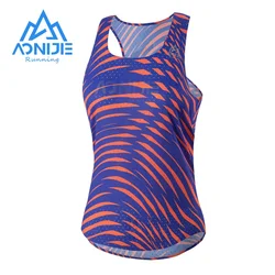 AONIJIE FW5156 donna sport all'aria aperta gilet ad asciugatura rapida gilet leggero con scollo all'americana estate senza maniche per la corsa Fitness