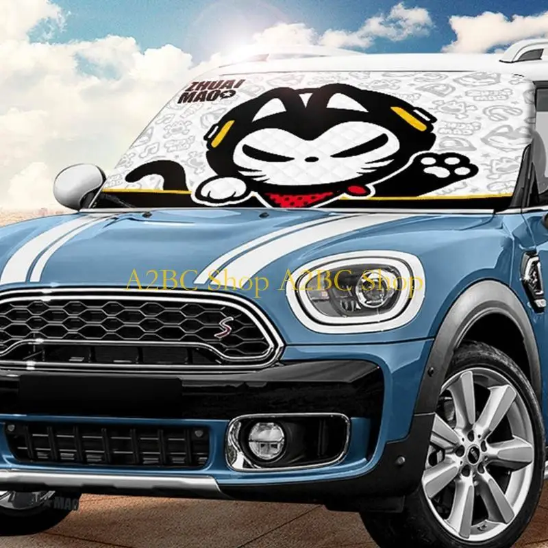 

A2BC Universal Car Front Windshield Cover Auto Sunshades Snoshades Snow Cover Cover