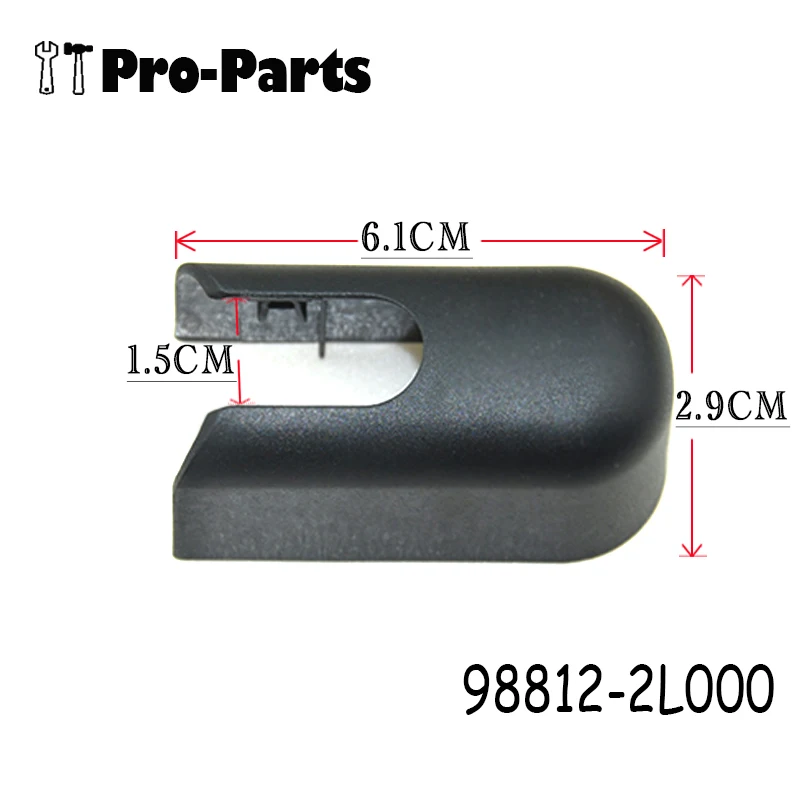 New 98812-2L000 Rear Windshield Wiper Arm Cover Cap for Hyundai I30 2009-2012 988122L000 98812 2L000