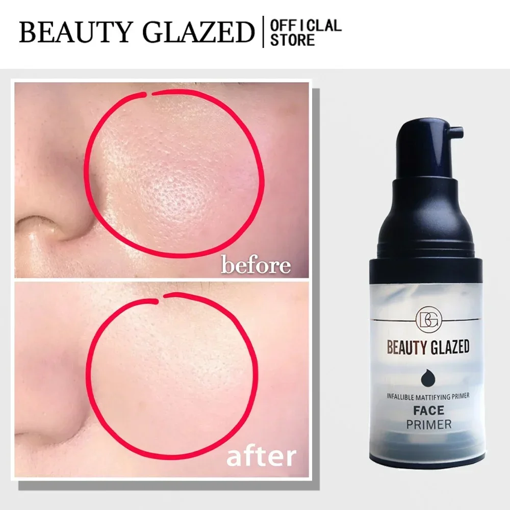 ความงามเคลือบรูขุมขนที่มองไม่เห็นยาวนานแต่งหน้า Primer Matte Base Face Primer Moisturizer