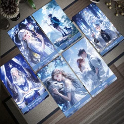 Genuine Crystal Love Tarot Deck 78 Pcs 12x7cm Standard Size English Guidebook PDF Future Telling Divination Board Game Oracle