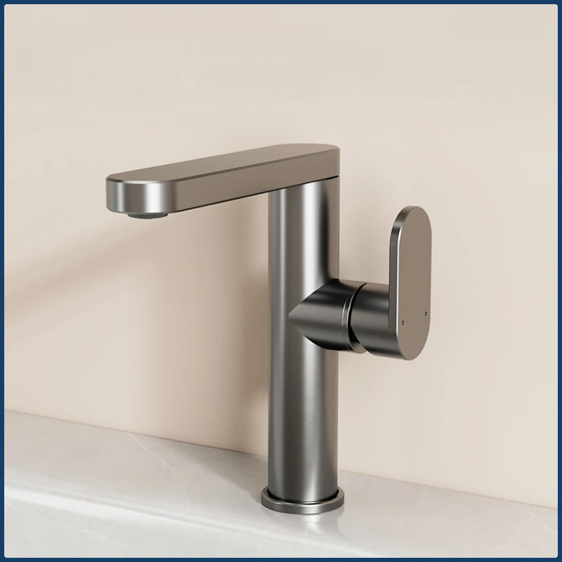 

360 Degrees Rotation Hot Cold Water Washbasin Tap Basin Mixer Sink Faucet Single Holder Single Hole Basin Faucet for Bathroom