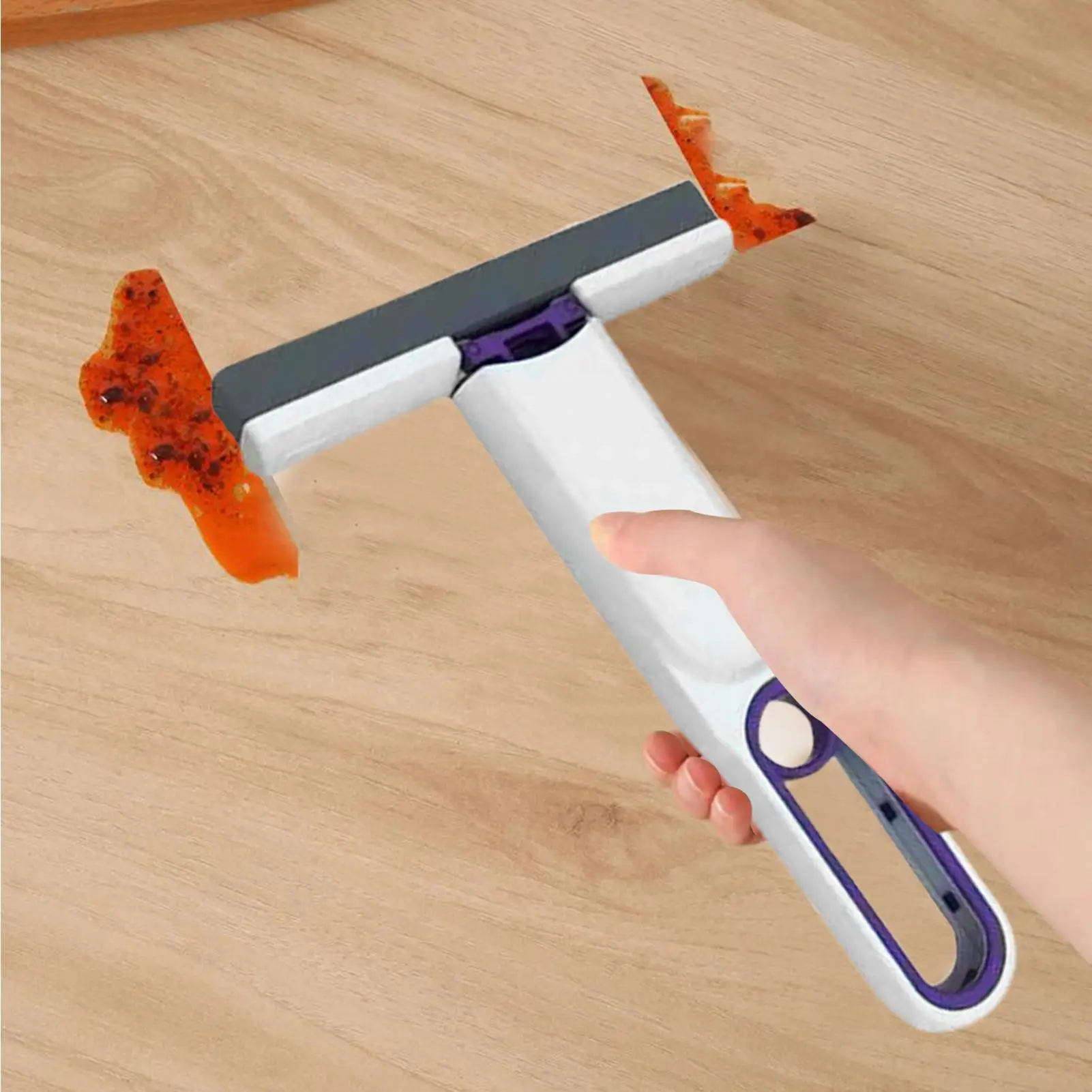 Mały mop biurkowy, przenośny, ręczny mop do czyszczenia blatów, narzędzie do sprzątania gospodarstwa domowego z ergonomicznym uchwytem do salonu.