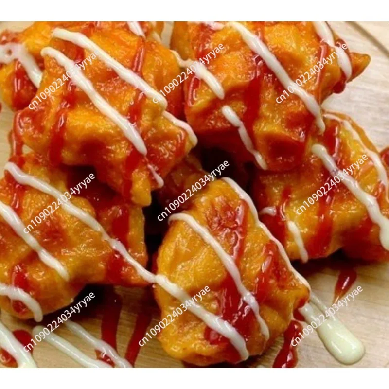 Fake dishes Korean fried chicken wings Chinese and Western food barbecue snack plate model restaurant decorations