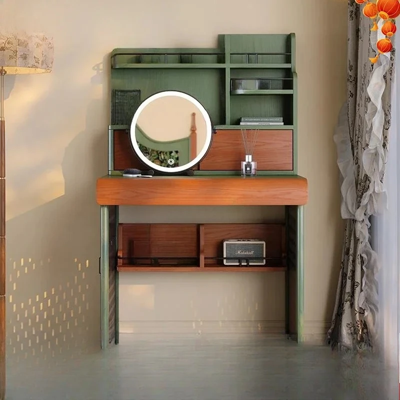 LT retro high-value small apartment master bedroom solid wood simple modern new Chinese dresser