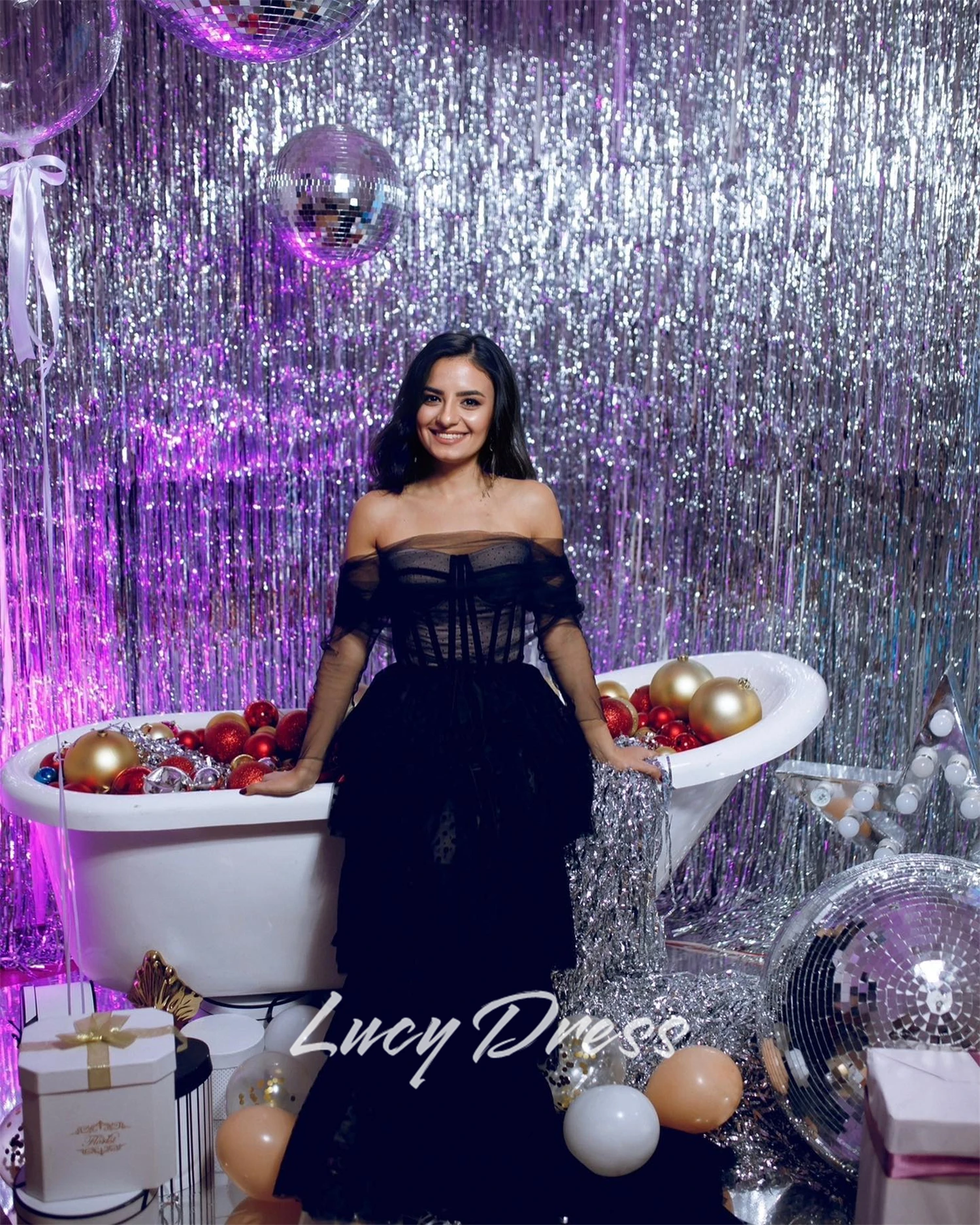 

Lucy Customized Prom Dress Women's Evening Dress 2025 Prom Dresses Luxury Elegant Party Dresses for Wedding Woman Promdress New