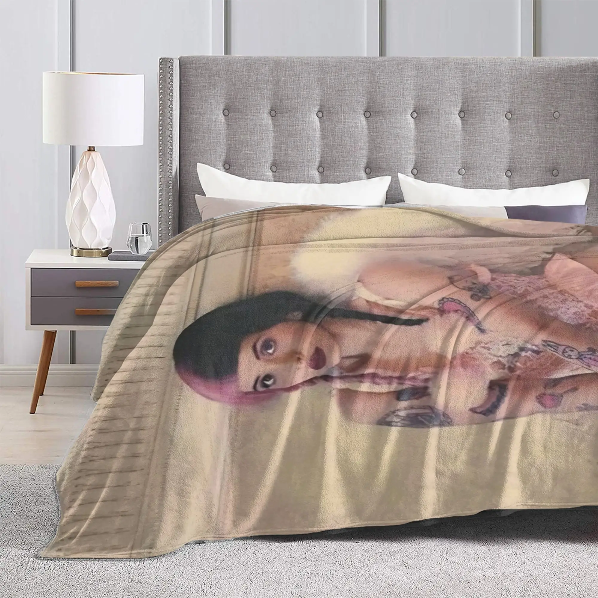 Melanies Martinezs Singer Fuzzy Blanket Crybaby Hades Awesome Throw Blanket for Home Hotel Sofa  200x150cm Bedspreads