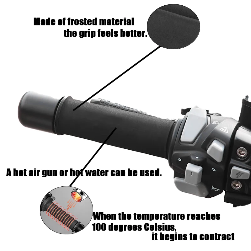 Penutup Karet Pelindung Multi Kontrol untuk BMW C400X C400GT F900R F900XR S1000XR R1300GS R1250GS Kit Pegangan Dapat Menyusut Panas