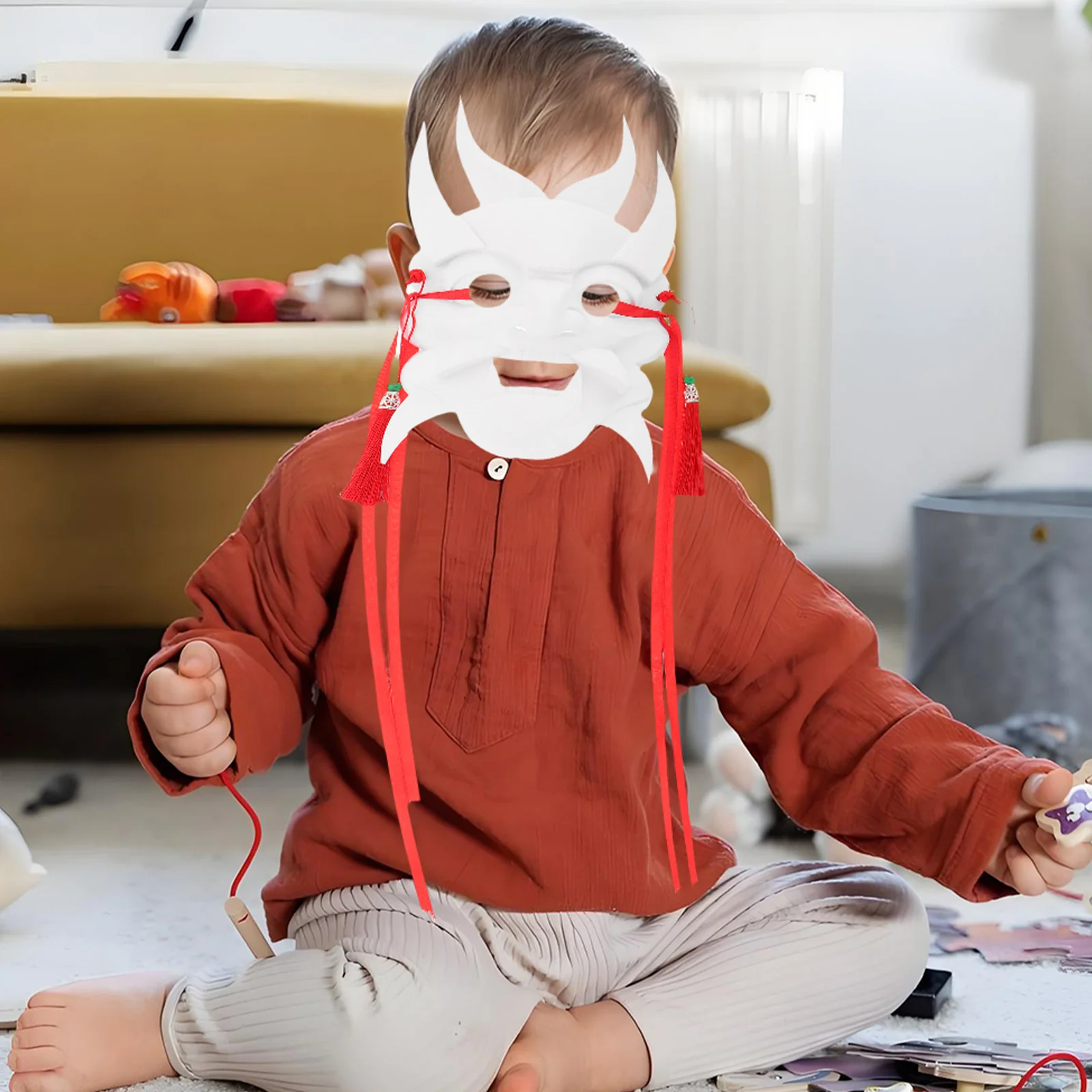 手描きのフルフェイス中国オペラマスク伝統的な軽量コスチュームパーティーコスプレマスクカーニバルマルディグラ