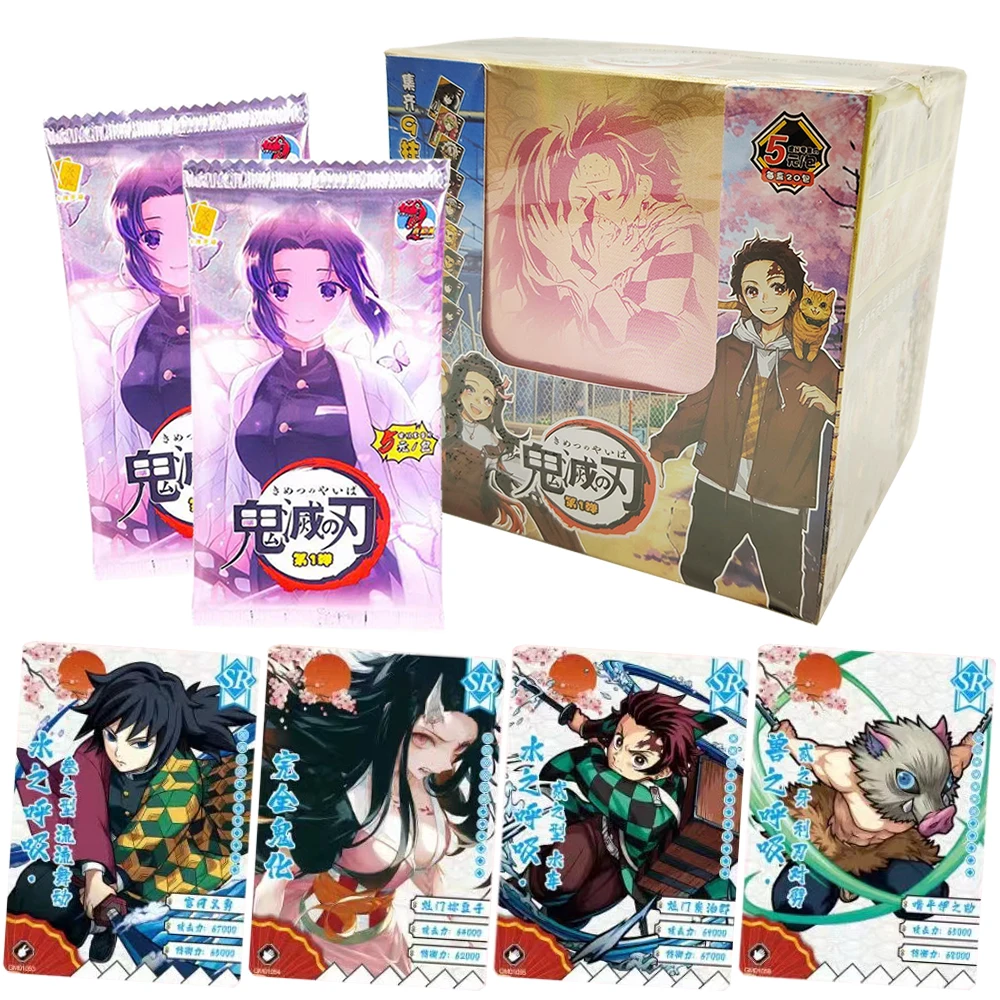

Demon Slayer Collection Cards Japanese Youth Hot Blood Anime Character Tokitou Muichirou Creative Game Cards Family Table Toys