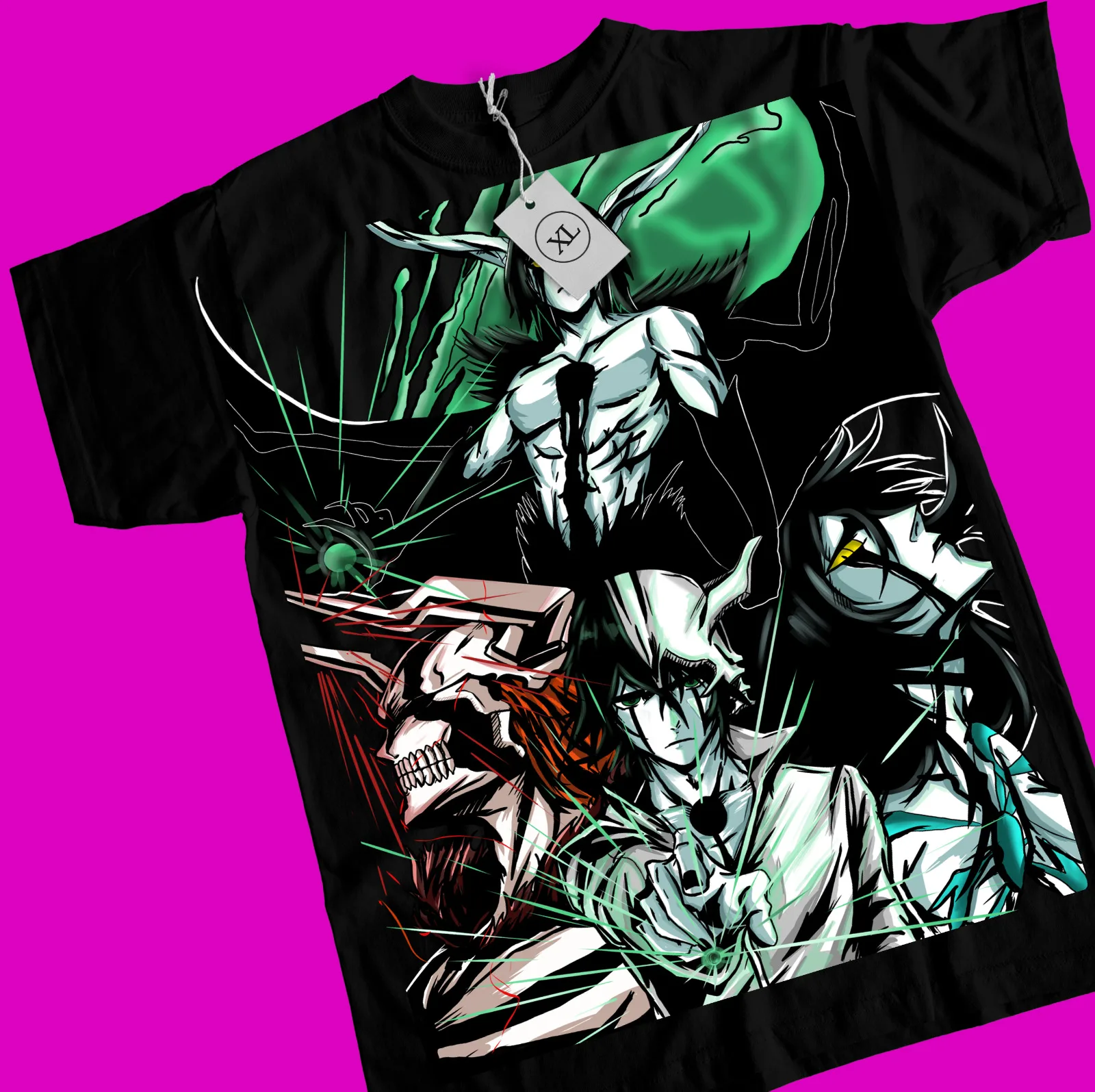 

Cifer Ichigo Kurosaki Manga Horror Anime Shirt Ulquiorra Bleach T-Shirt All Size