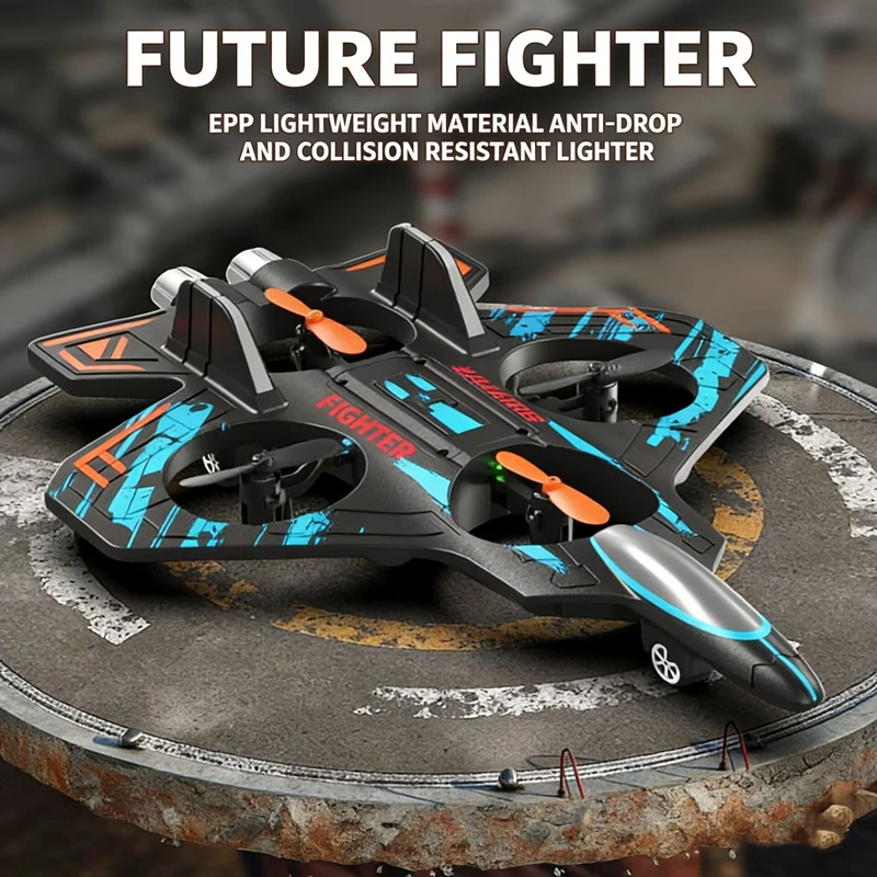 Remote Control 2.4G Stunt Glider Fighter Radio Control 360°flip Wrap Around Plane Foam Airplane Toys Hobby Plane Toy with Light