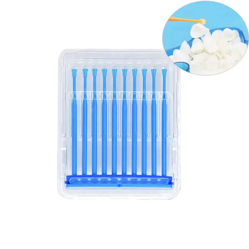 

10Pcs Dental Glue Head Applicator Disposable Crown Porcelain Veneer Bonding Rod Dental Materials