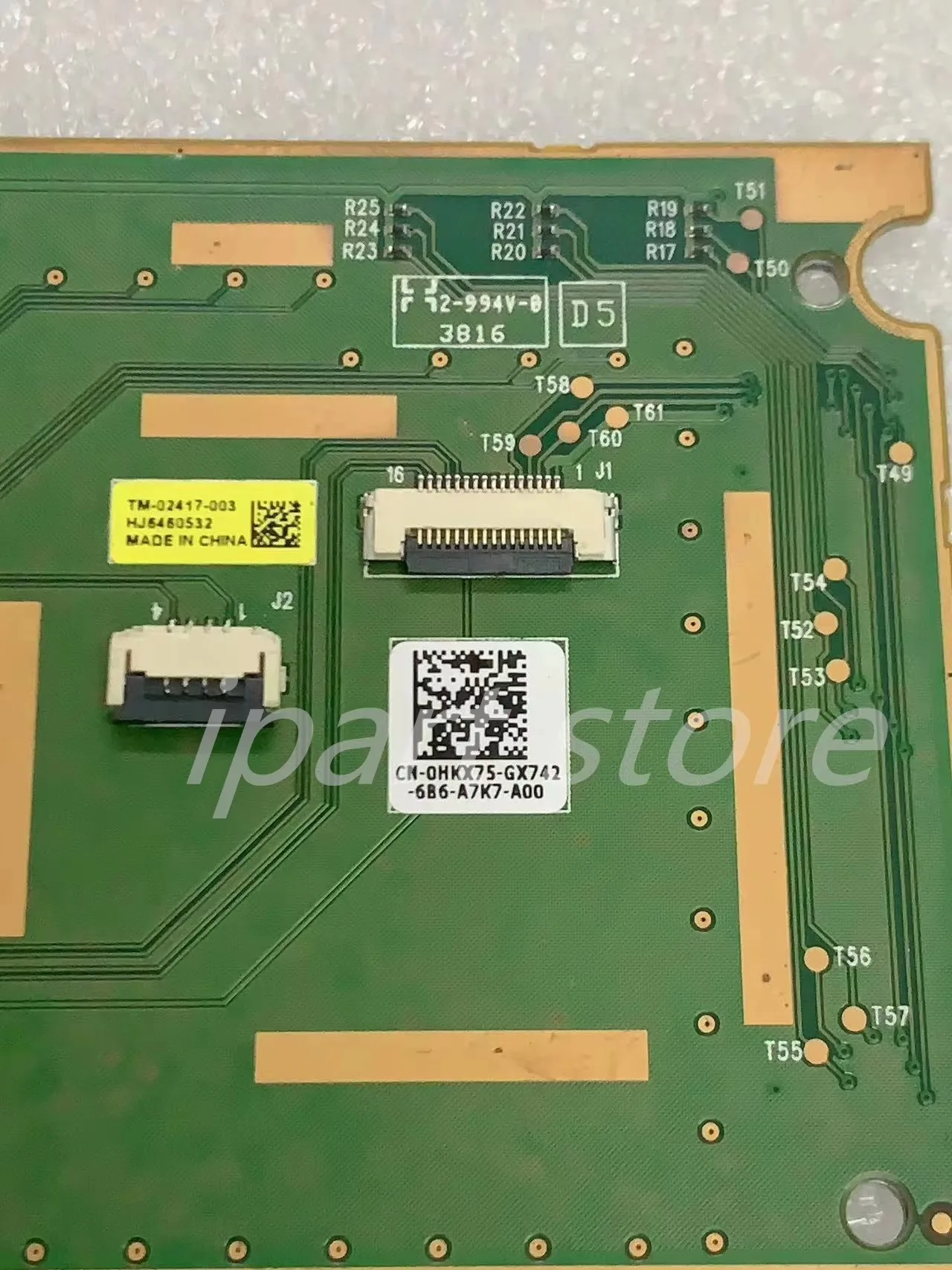 For Dell Alienware 17 R1 R2 R3 R4 / 18 R1 / 15 R1 R2 R4 / M17X R5 /  M18X R3  Touchpad Mouse Button Board  0HKX75  Original