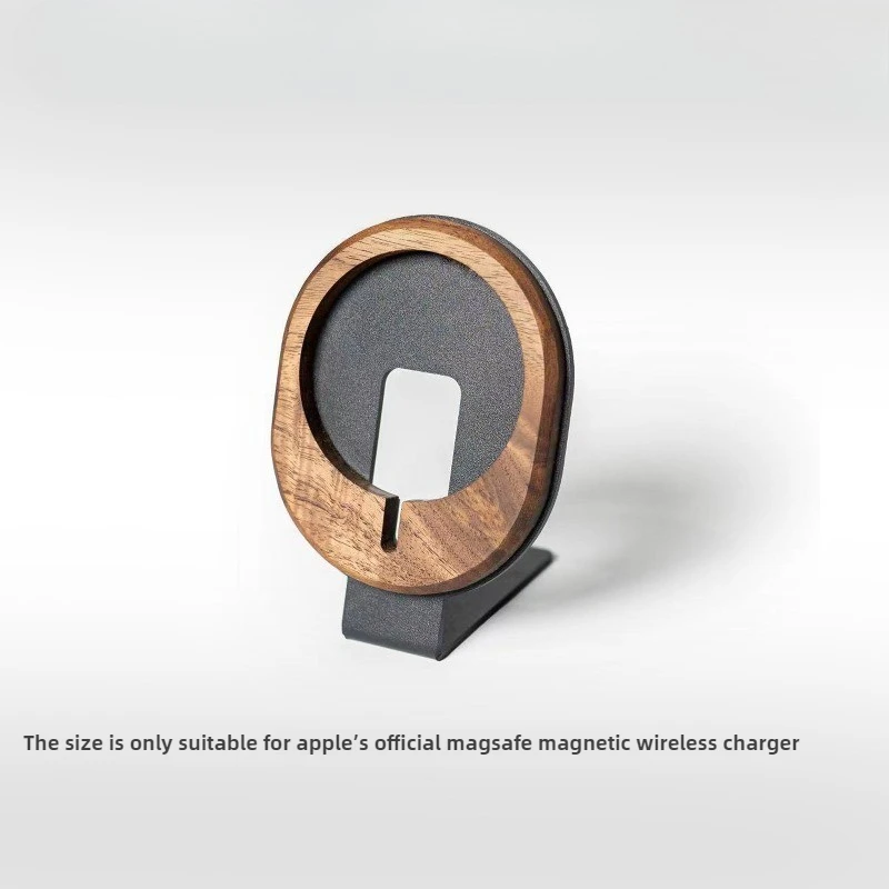 ウォールナット材充電スタンド-モジュール式スマホホルダー-ドック-急速ワイヤレス充電器-ラック-プレミアムデスクオーガナイザー-オフィス-自宅用