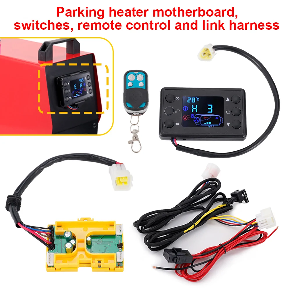 

Плата управления 12В для дизельного воздушного отопителя с ЖК-дисплеем и пультом ДУ для Eberspacher Webasto, аксессуары для отопителей