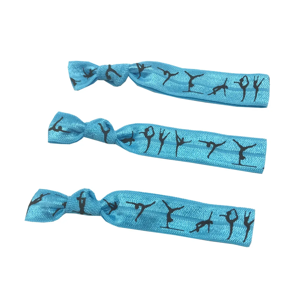 10 Yards 5/8'' bunter Gymnastik-Druck, umklappbar, elastisch, dehnbar, für Mädchen, Haargummi, Zubehör, DIY, handgefertigtes Gurtband – Detail 19