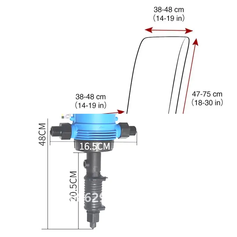 Pneumatic Water Pumps Liquid Mixer Livestock Fertilizer Dosing Pump Mix Chemical Injector Powered Irrigation Dispenser Tools