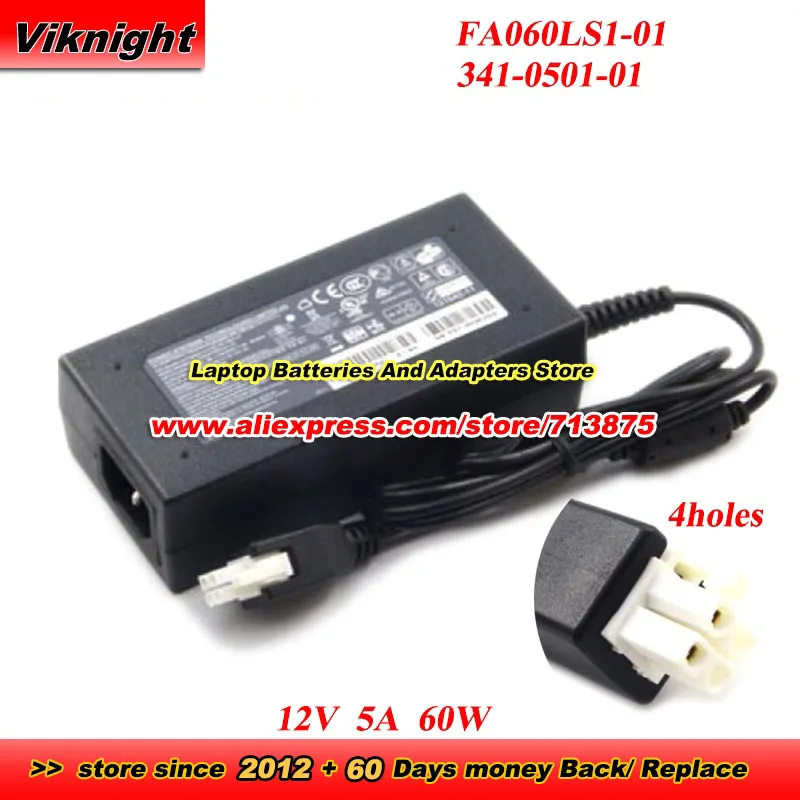FA060LS1-01 341-0501-01 12V 5A 60W AC Adapter ASA5506-PWR-AC 4holes Charger for ASA-5506X 5506 PWR-60W-AC-V2 Laptop EADP-60MB B