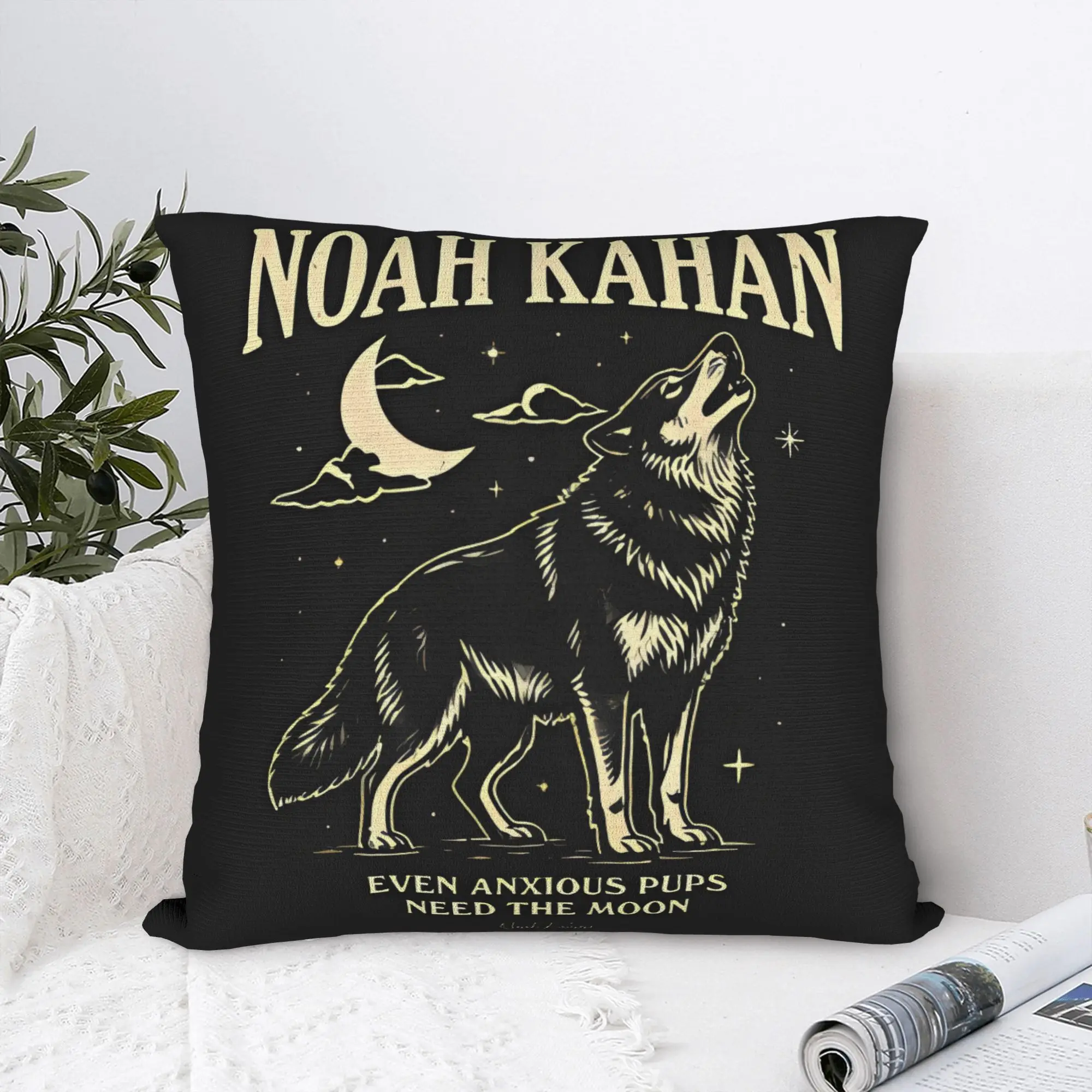 Noahs Kahans Art Bootleg Merch Pillow Cover  Comfy Cushion Cover Fashion Pillow Case For Sofa Bedroom Home Decor