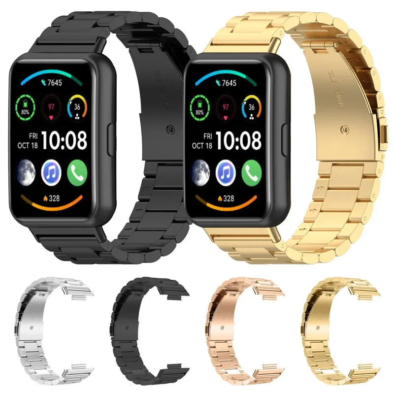 Stainless Steel Band For Huawei Watch Fit 2 Elegant Strap Metal Bracelet For Huawei Watch fit Classic Replacement Correa