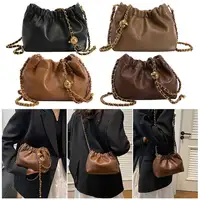 Bolso de mano cruzado de cuero PU para mujer, bolso Hobo Pleatd, bolso de mensajero versátil, bolso de cabestrillo, monedero elegante para niña