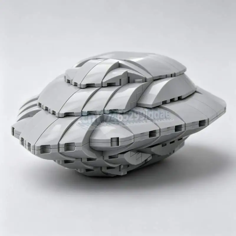 216PCS Navigator Ship Sci-Fi Space Vessel MOC Model Custom Puzzle Assembly Creative Building Blocks Toy Collection Display Gift