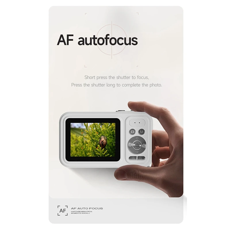 Digital Camera, Autofocus 48MP AF 4K Camera For Kids With 16X Zoom Anti Shake For Teens Kids