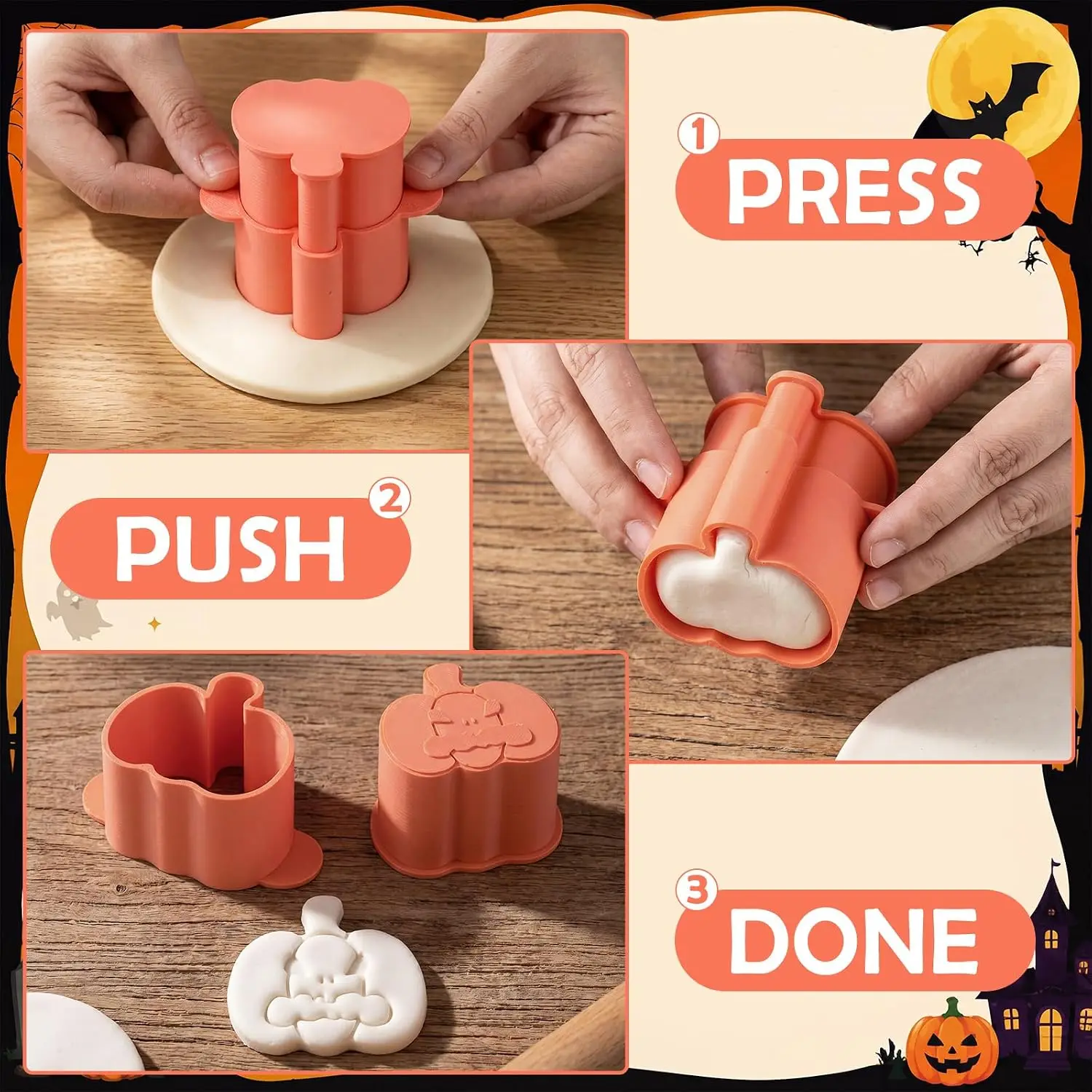 3 Pcs Halloween Cake Pop Mold Set for Chocolate Lollipops Treats - Halloween Party & Home Baking Essentials for Birthday Parties - view 6