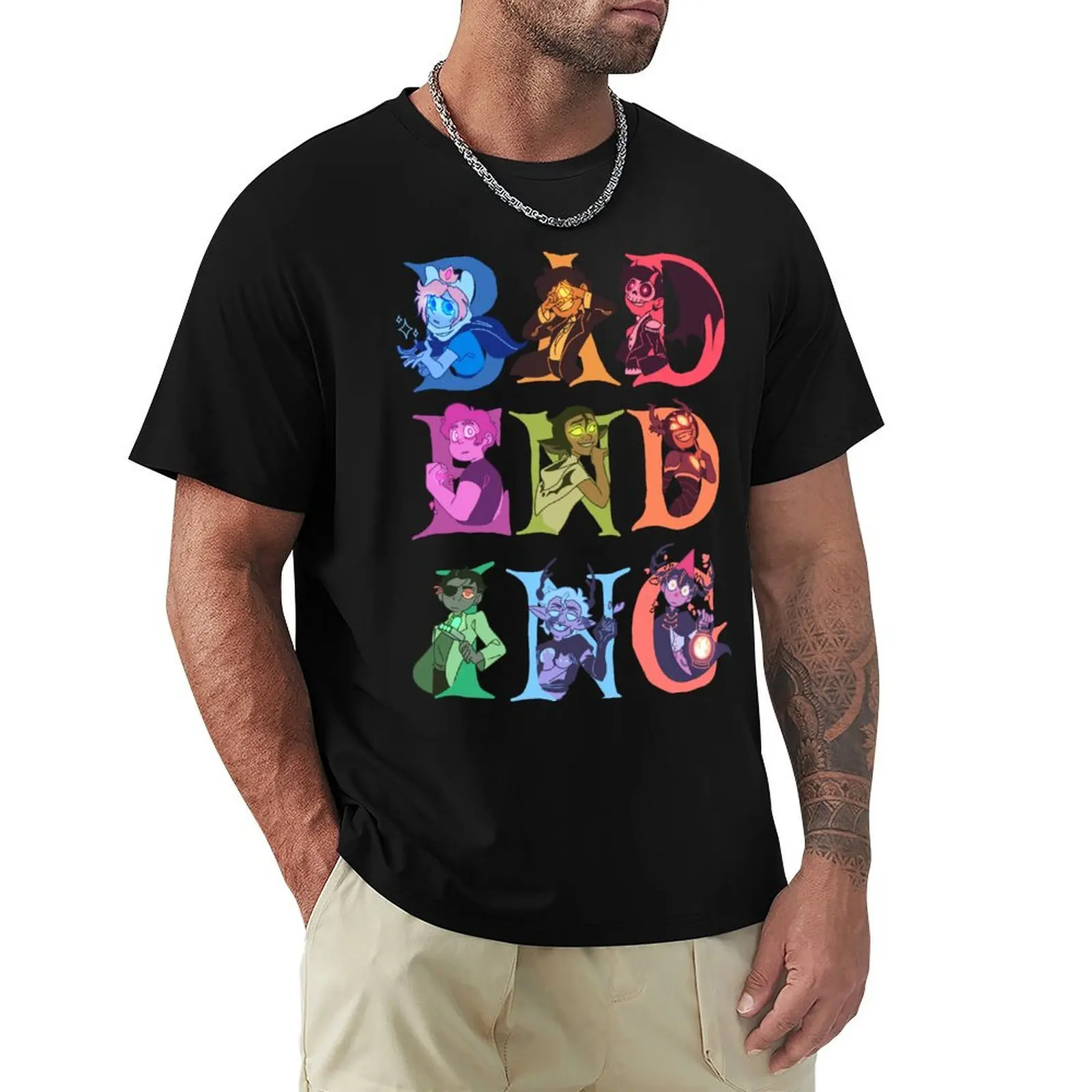 BAD ENDING FRIENDS - Complete Set T-Shirt Sweat Absorbing Sports Tee Shirt