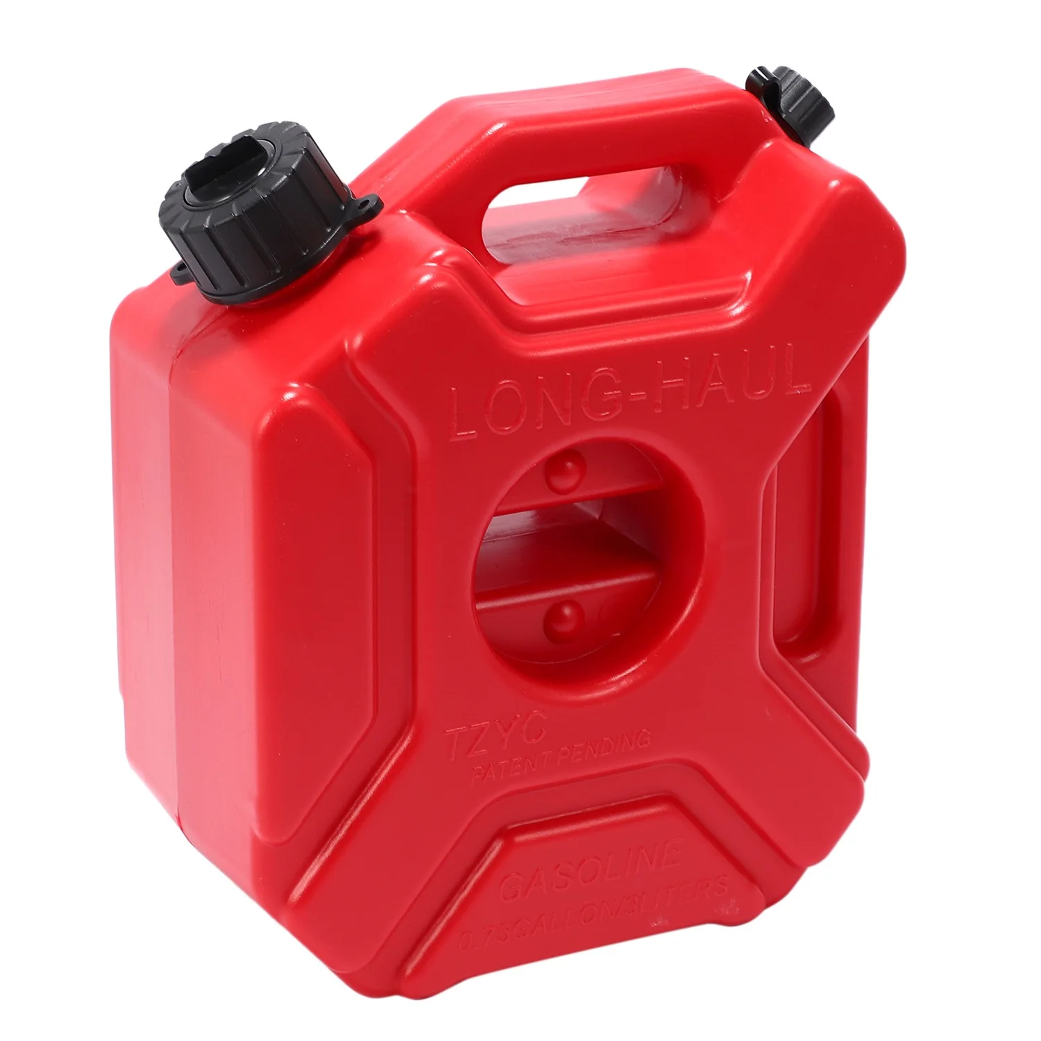 Motorcycle Red 3L Backup Fuel Tank Plastic Petrol Car Spare Container Petrol Tanks Canister ATV