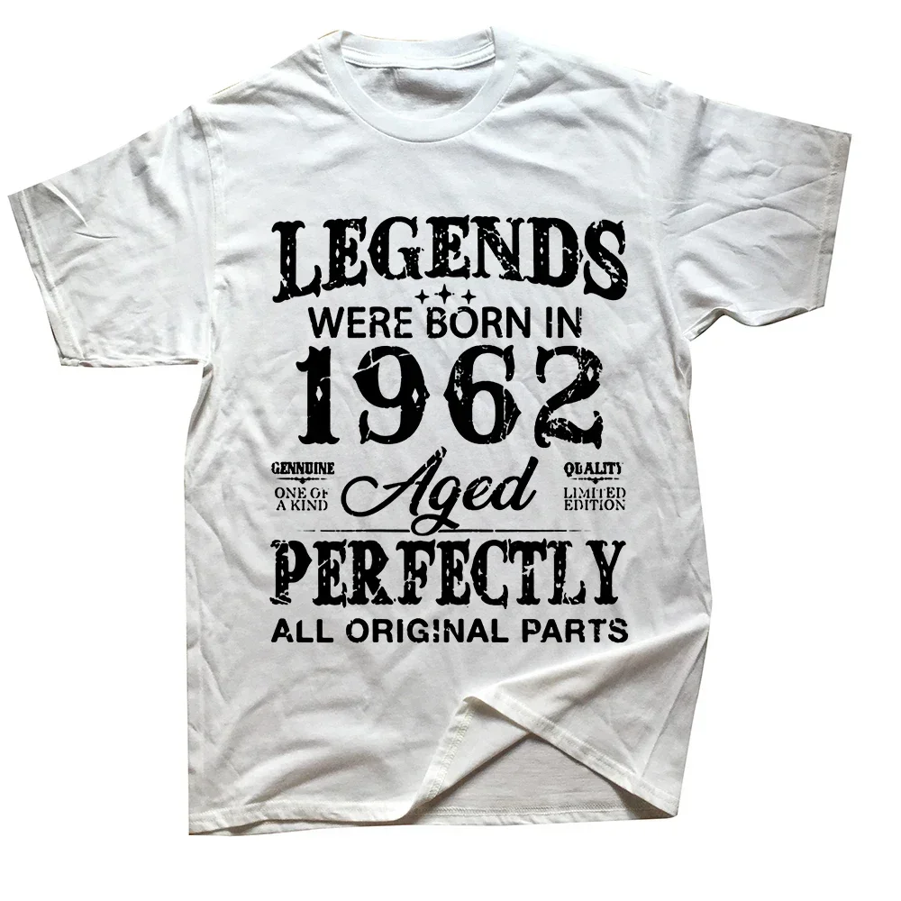 Graphic Cotton Streetwear Short Sleeve Birthday Gifts Summer Style T-shirt Mens Clothing Vintage 1962 Funny 62 Years Old T Shirt