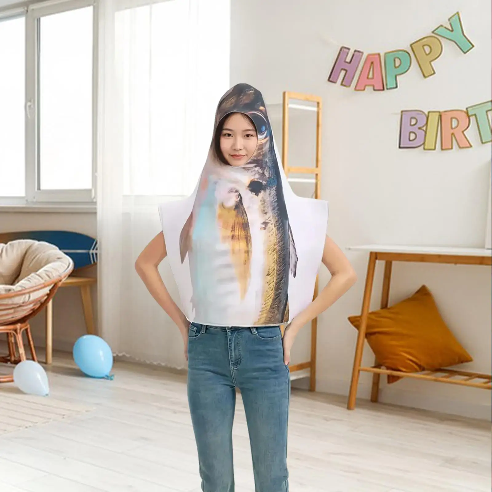 

Костюм рыбы для выступлений на сцене, праздничных мероприятий и ролевых игр