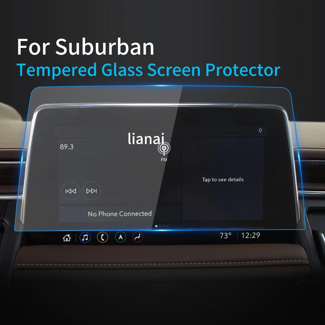 

Защита экрана Защитная пленка из закаленного стекла Carplay, автомобильные наклейки, аксессуары для интерьера автомобиля для Chevrolet Suburban 2023