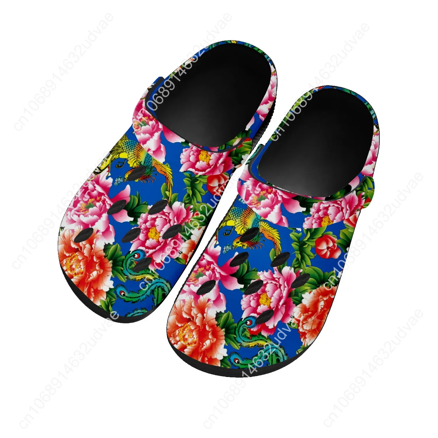 

Northeast Big Flower Sandals Women Teenager Home Fashion Water Shoe High Quality Garden Breathable Comfort Beach Hole Slippers
